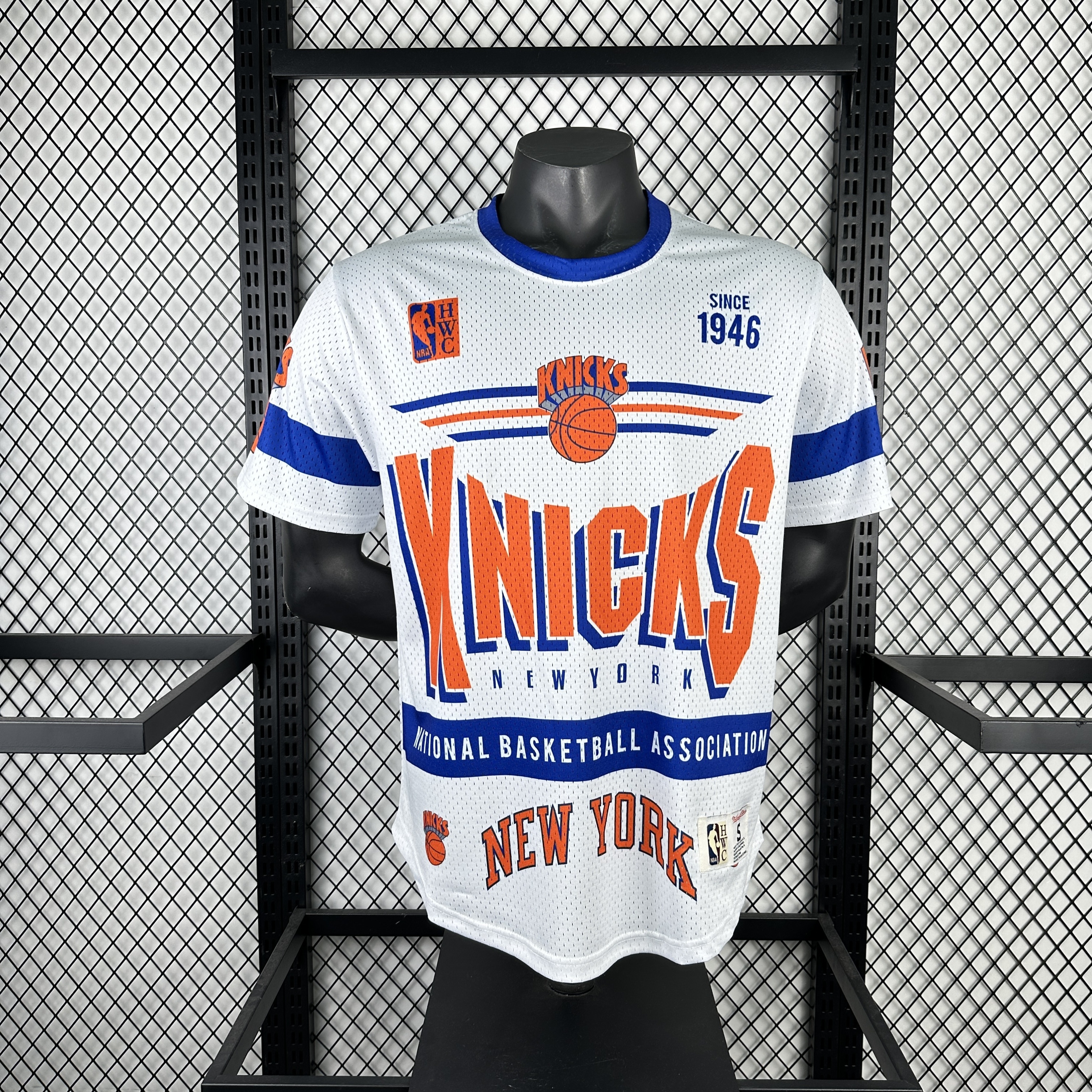 Men New York Knicks blank white NBA 2025 jersey->new york knicks->NBA Jersey